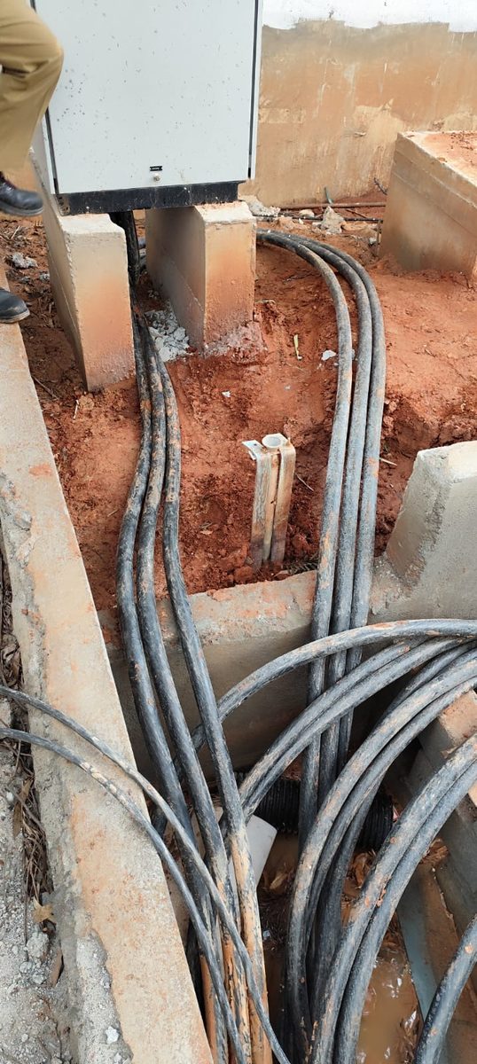 HT cabling in trench — KV Electro Tech Bangalore