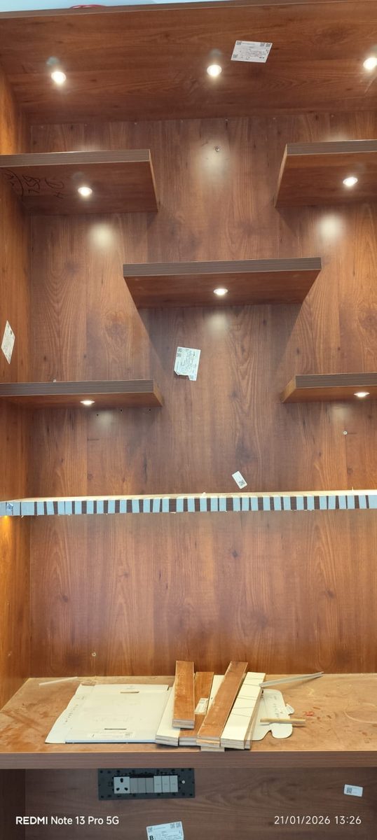 Wood ceiling lighting — KV Electro Tech Bangalore